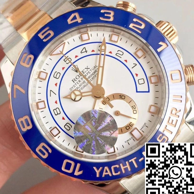 Dial JF Rolex Factory 116681 II Master White Yacht Gold Rose 0415